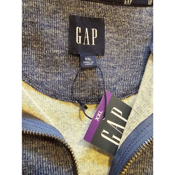 Men's Gap Long Sleeve Pullover 1/4 zip Sweater XXL New With Tag - Picture 5 of 10